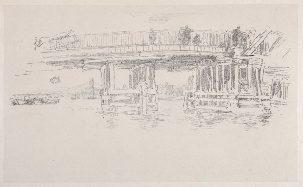 Den gamle Battersea-bro af James McNeill Whistler
