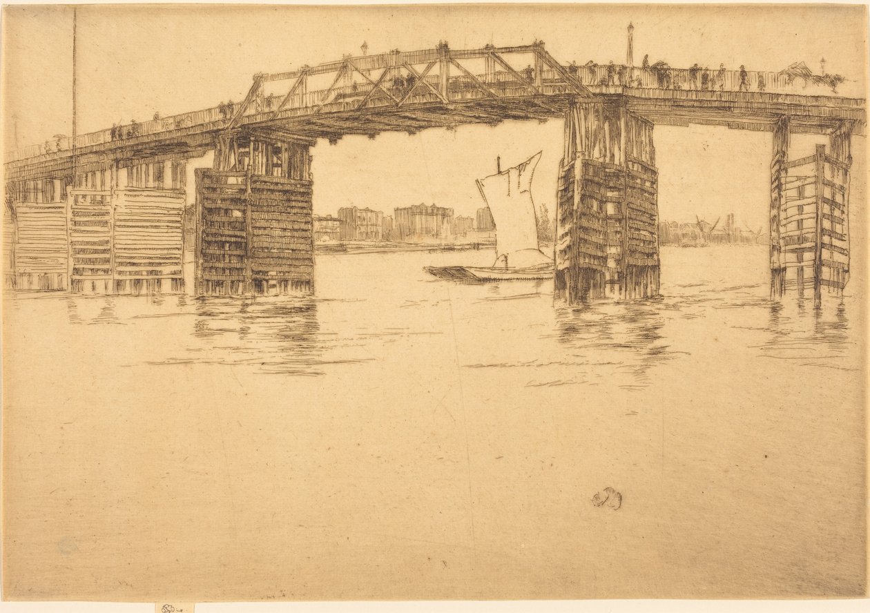Den gamle Battersea-bro af James McNeill Whistler