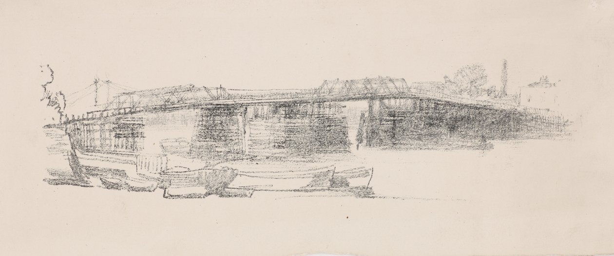 Old Battersea Bridge, nr. 2 af James Abbott McNeill Whistler