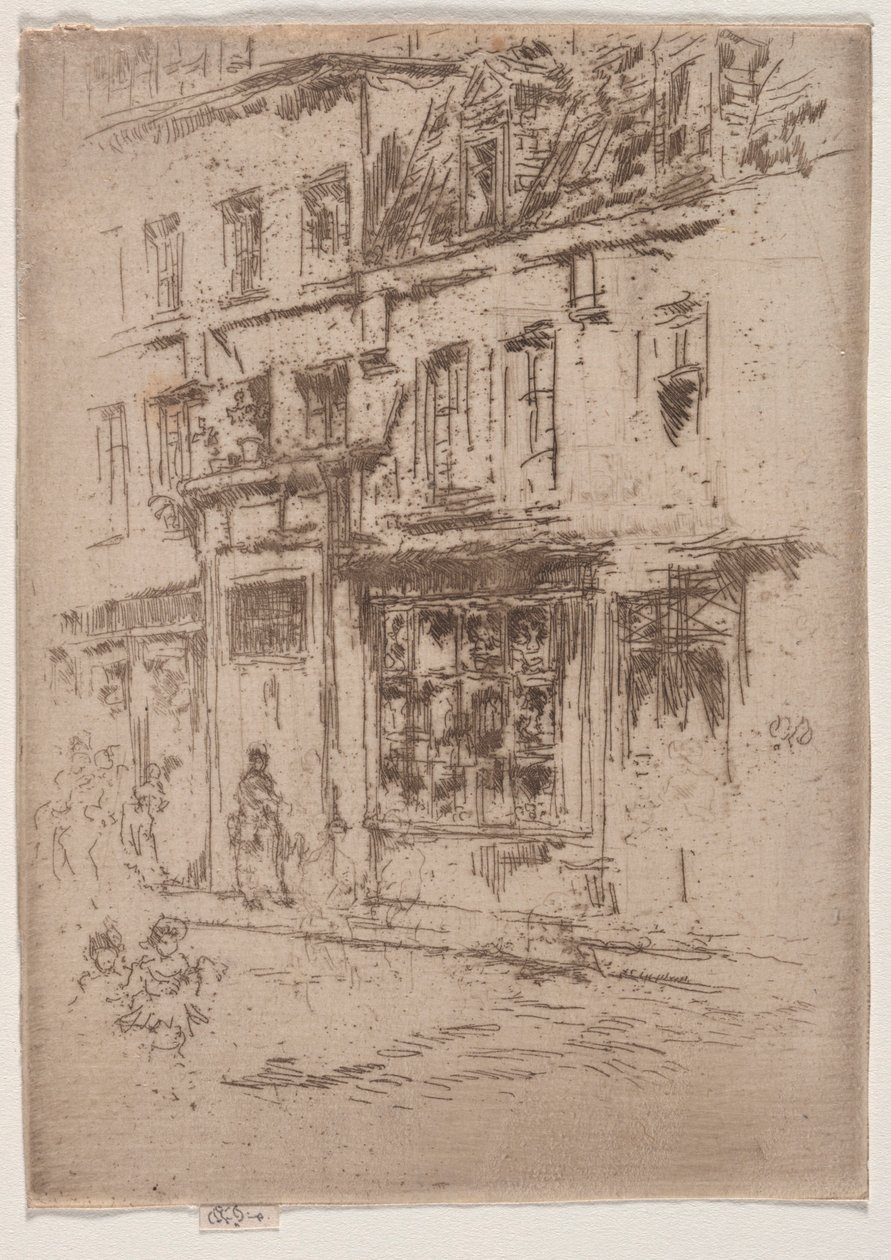 Petite Rue au Beurre, Bruxelles af James McNeill Whistler