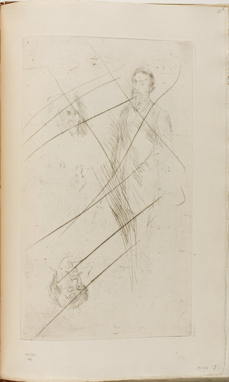 Portrætskitser inklusive F.R. Leyland og Whistler af James Abbott McNeill Whistler