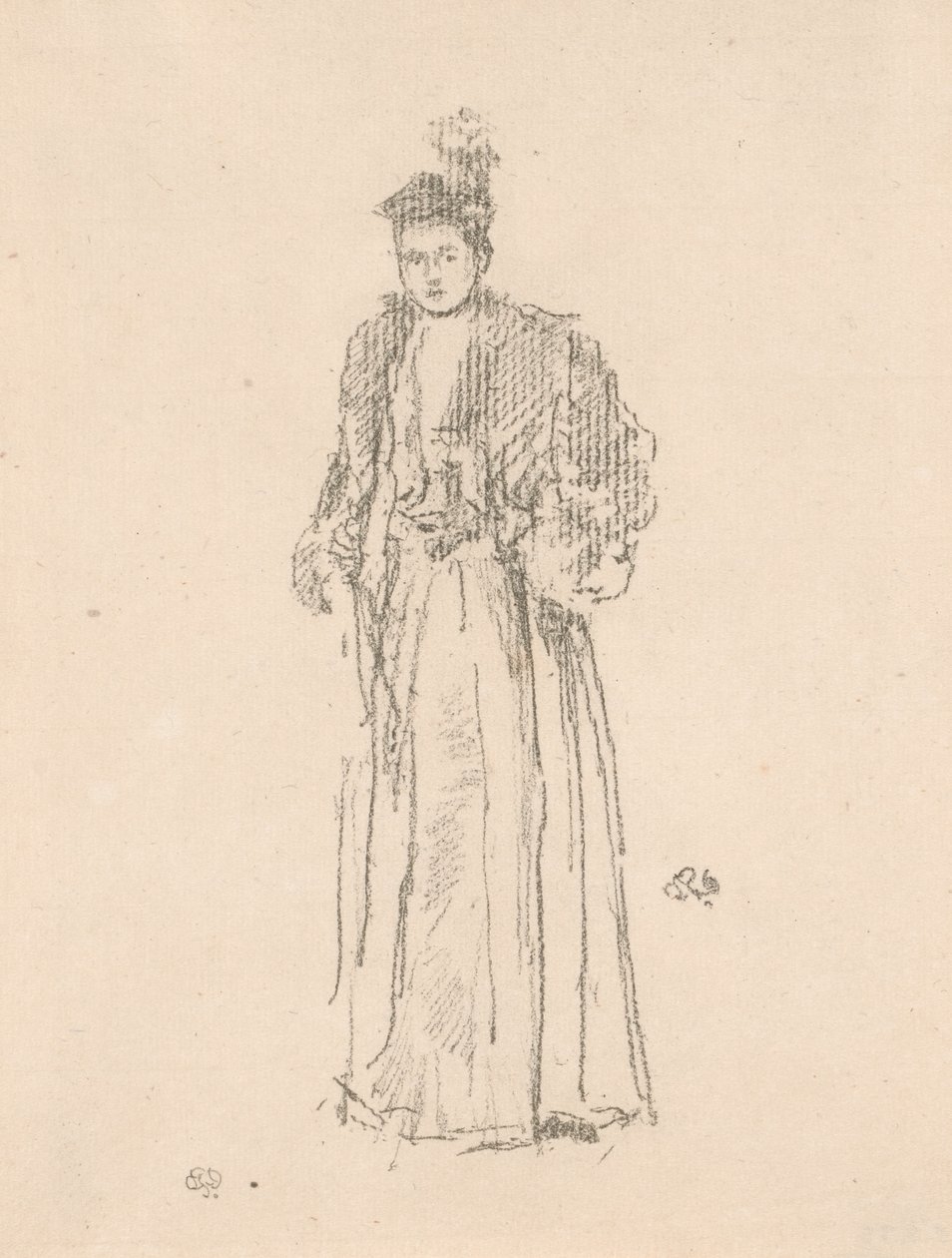 Portrætstudie: Miss Charlotte R. Williams af James Abbott McNeill Whistler