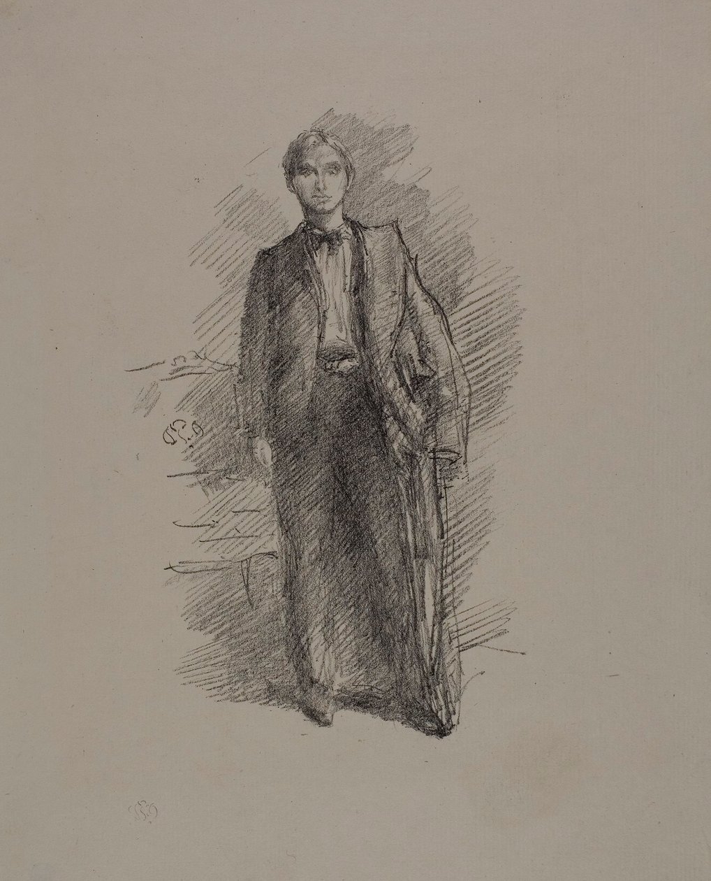 Portrætstudie: Herbert C. Pollitt af James Abbott McNeill Whistler