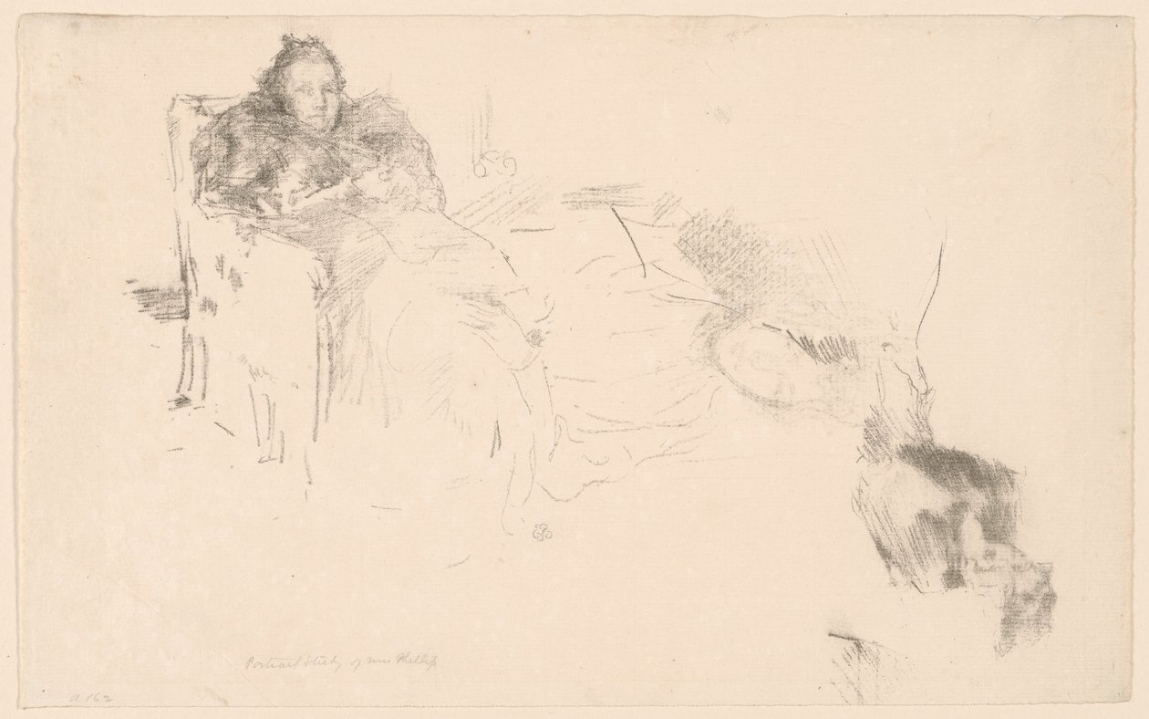 Portrætstudie: Mrs. Philip, nr. 4 [Studier af Philips] af James Abbott McNeill Whistler