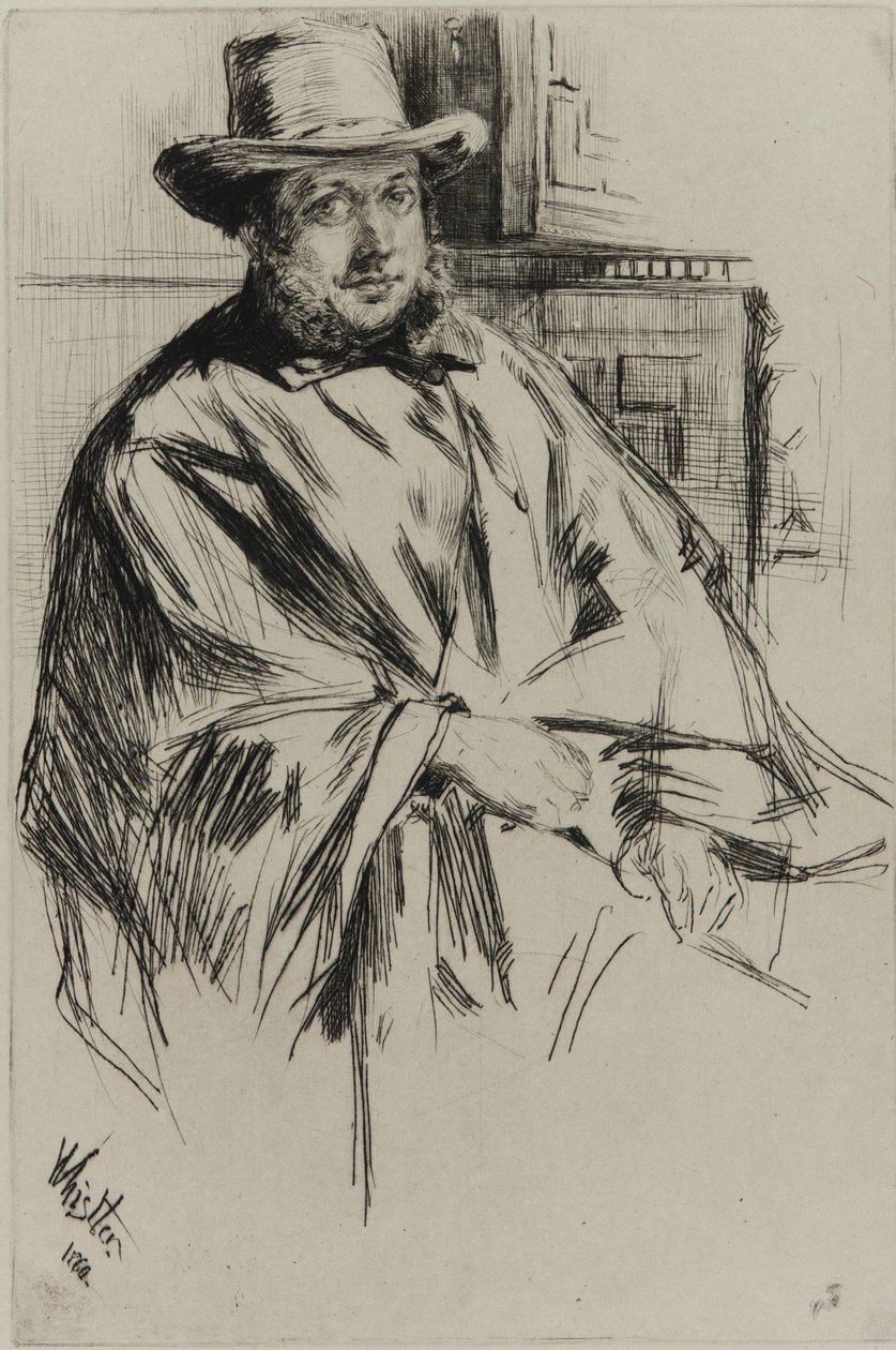 Portræt af en mand af James Abbott McNeill Whistler