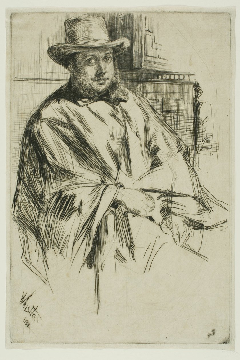 Portræt af en mand af James Abbott McNeill Whistler