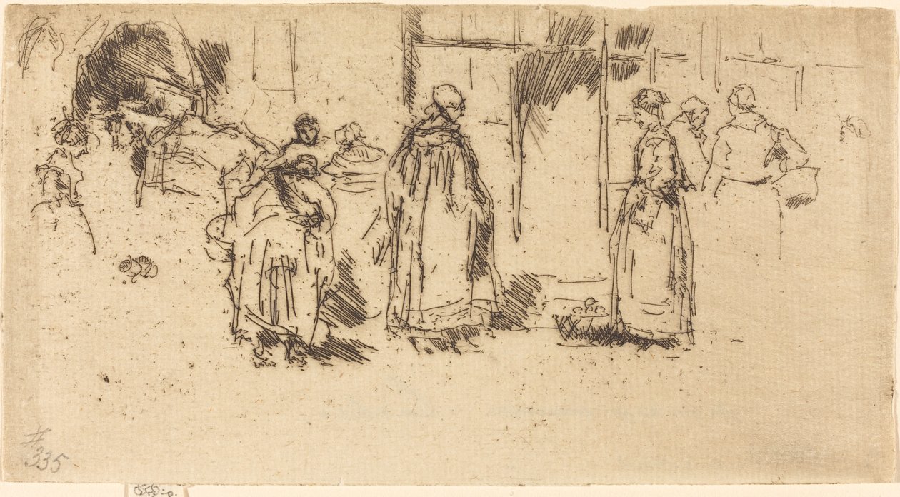 Fjerkræmarked, Loches af James Abbott McNeill Whistler