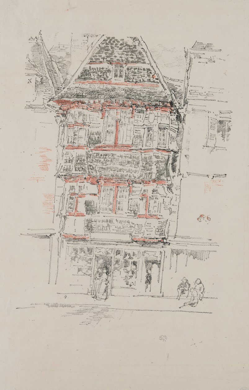 Røde Hus, Paimpol af James Abbott McNeill Whistler
