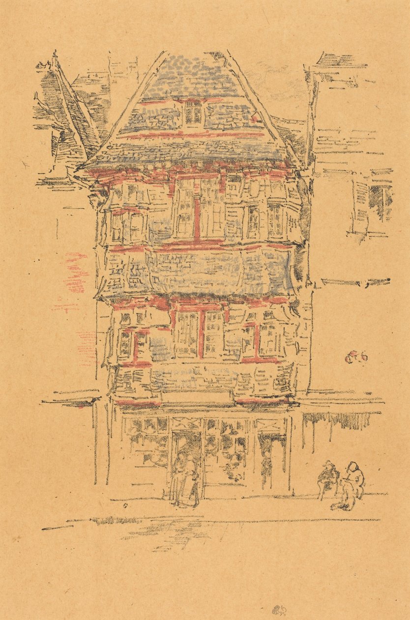 Rødt hus, Paimpol af James McNeill Whistler