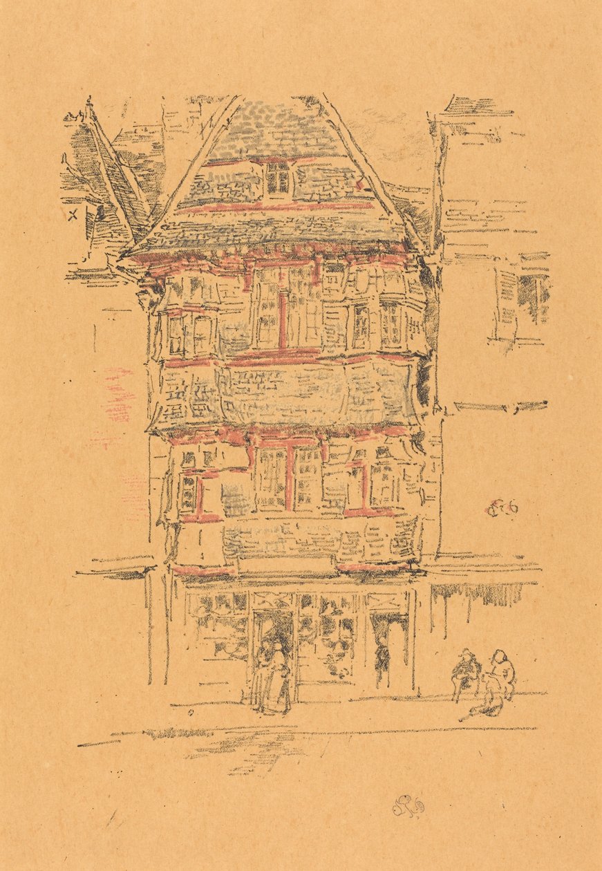 Rødt hus, Paimpol af James McNeill Whistler