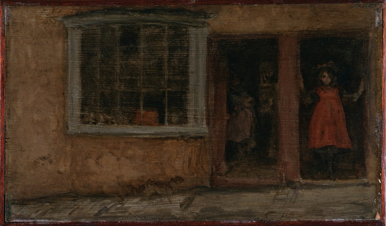 Rose and Red: Barberen, Lyme Regis  af James McNeill Whistler