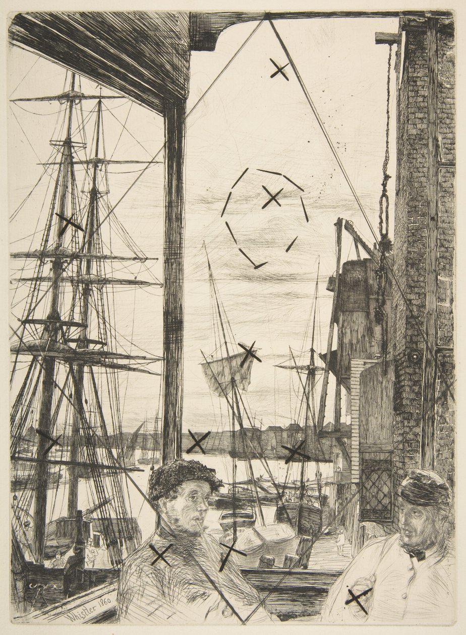 Rotherhithe (Wapping) af James McNeill Whistler