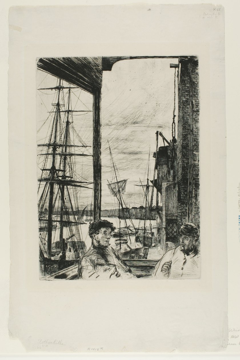 Rotherhithe af James Abbott McNeill Whistler