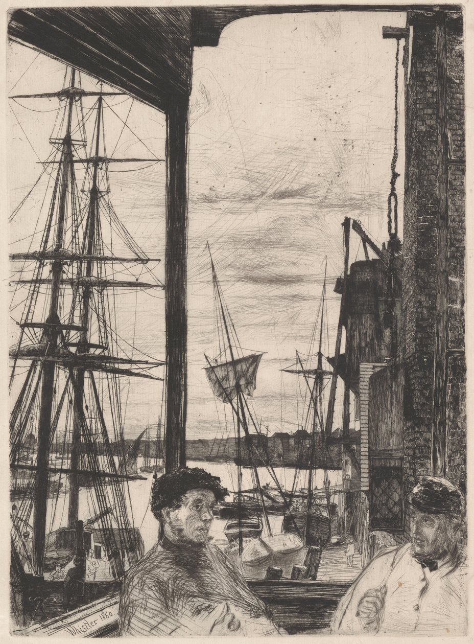 Rotherhithe K. 66 III fra »The Thames Set« af James McNeill Whistler