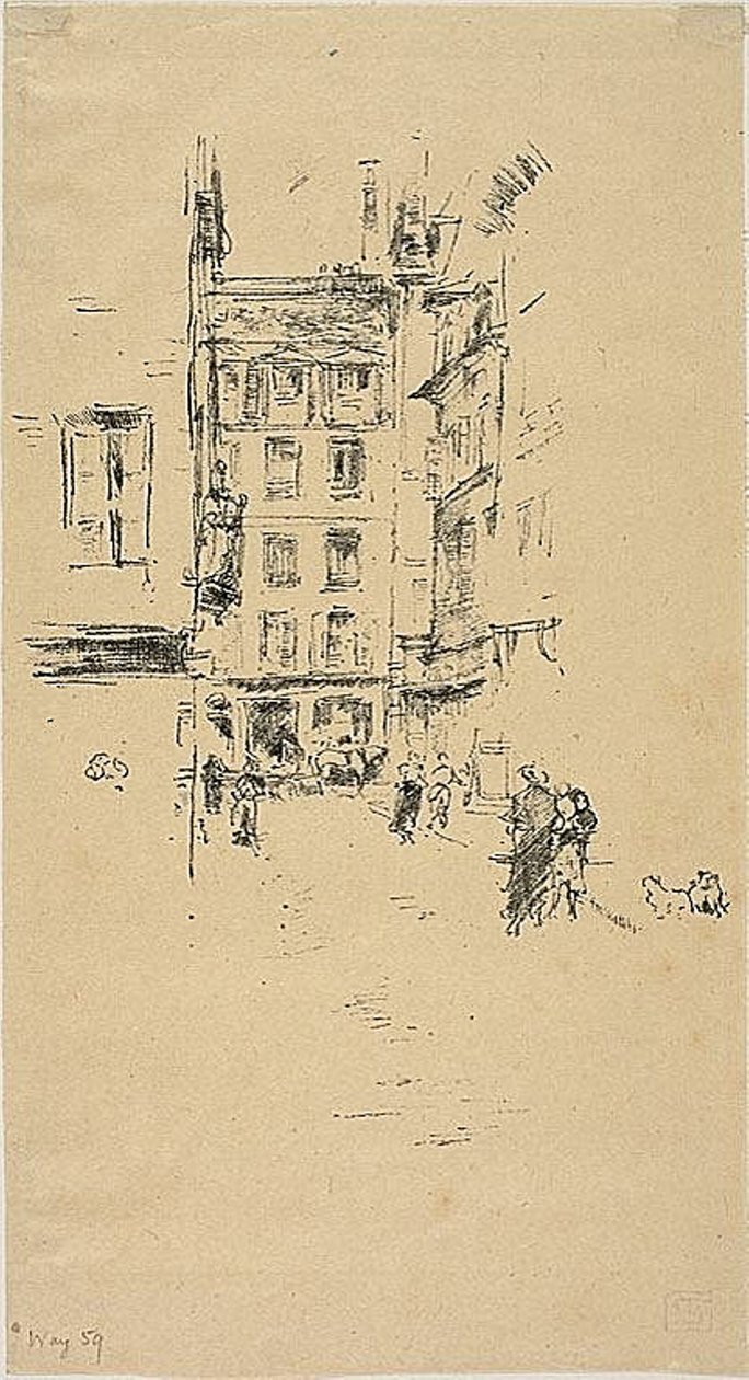 Rue Furstenburg af James Abbott McNeill Whistler