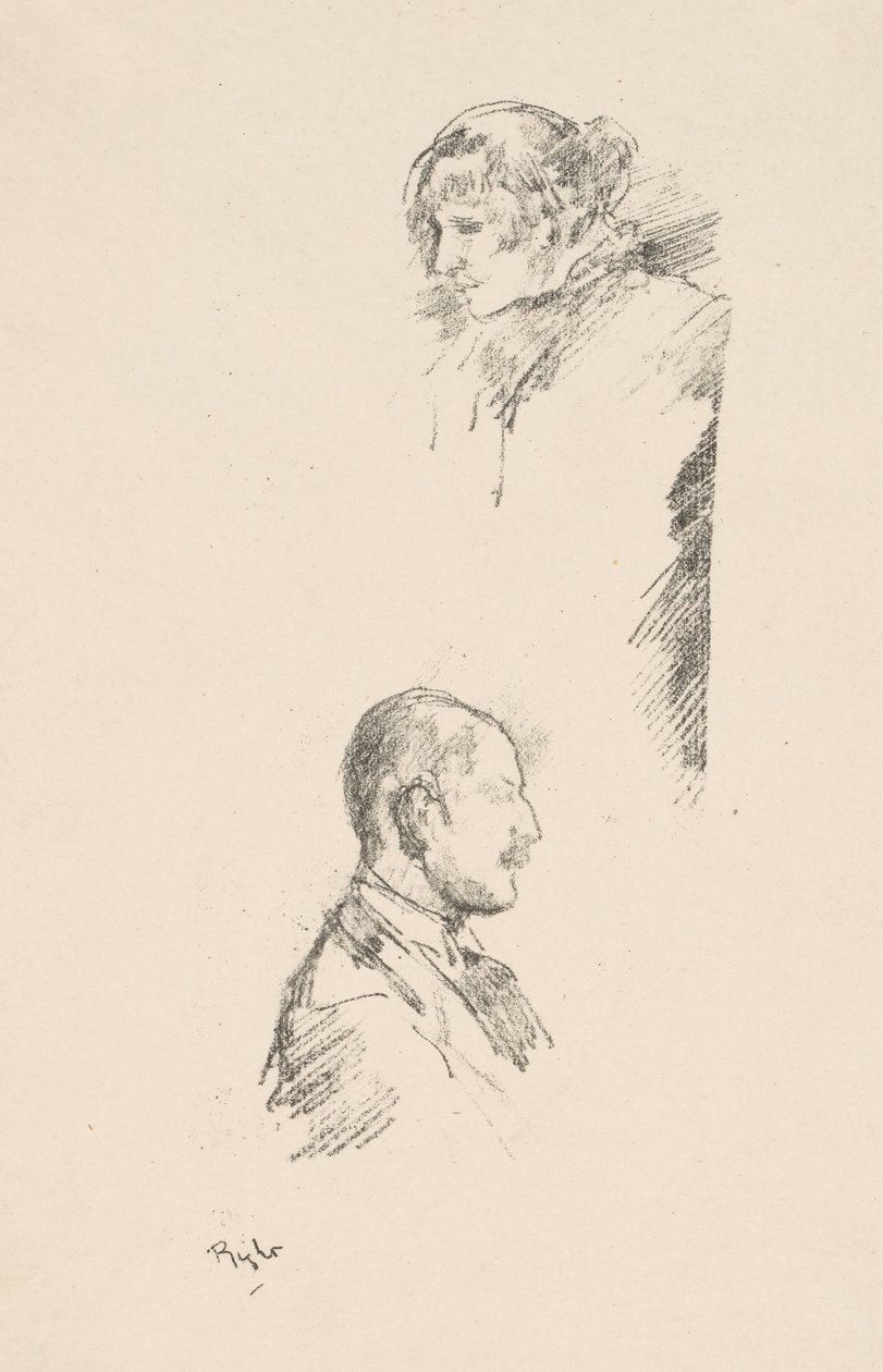 Skitser af frøken Philip og hr. A. Studd af James Abbott McNeill Whistler