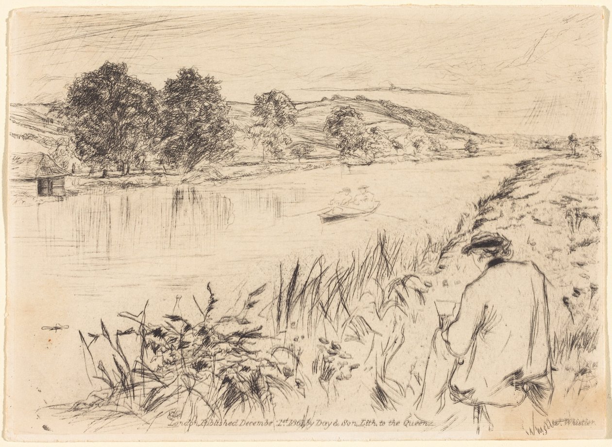 Skitse, nr. 1 af James McNeill Whistler