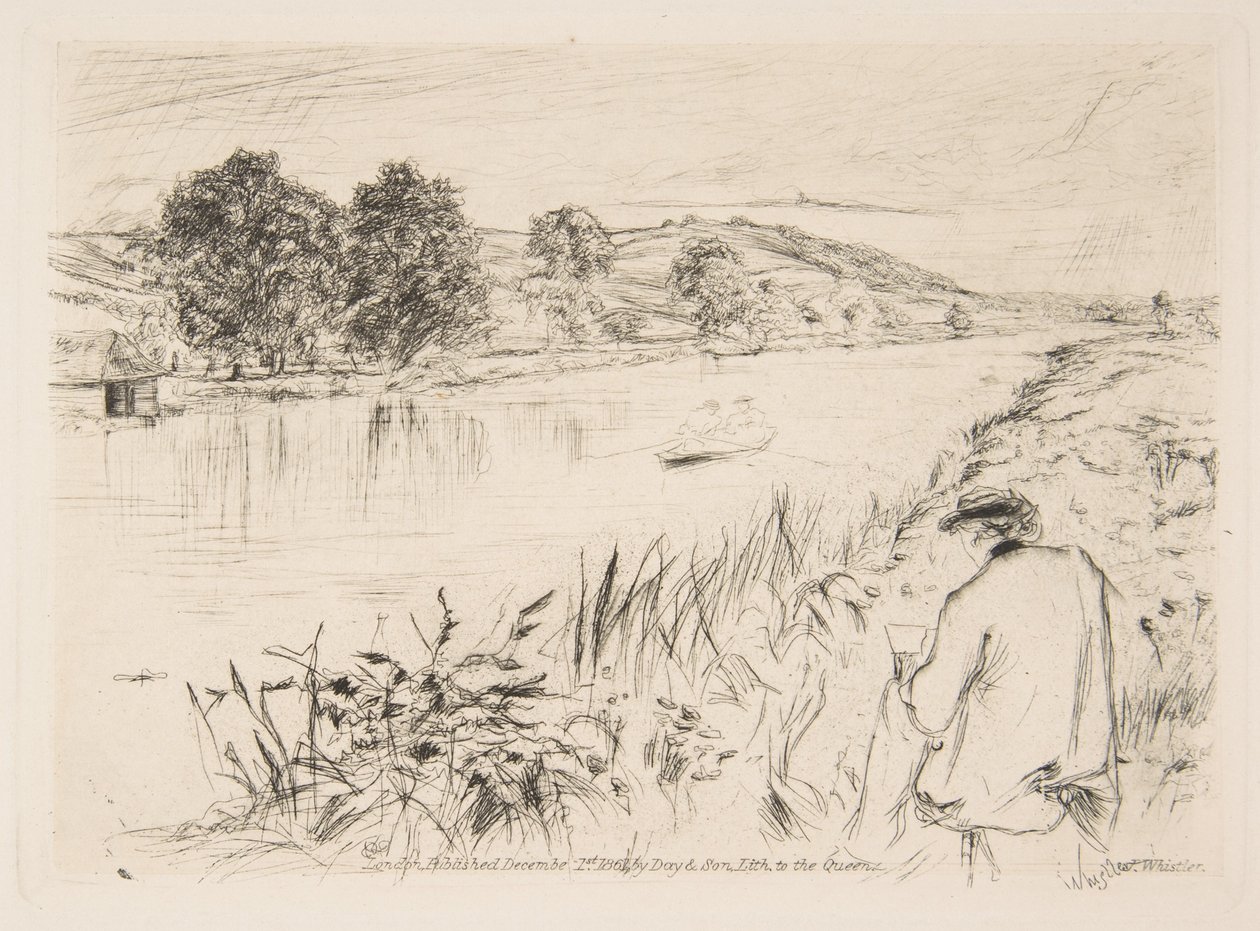 Skitse, nr. 1 af James McNeill Whistler