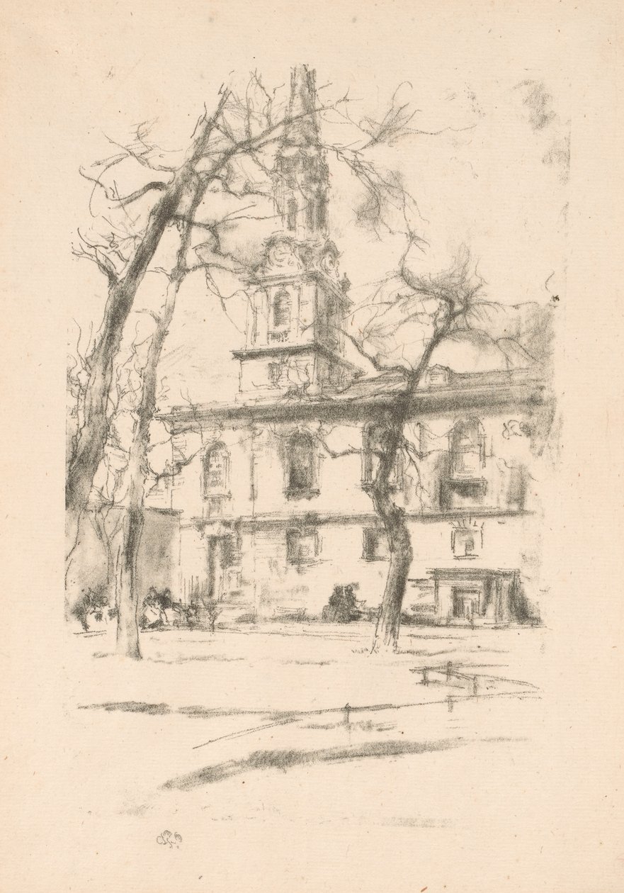 St. Giles-in-the-Fields af James Abbott McNeill Whistler