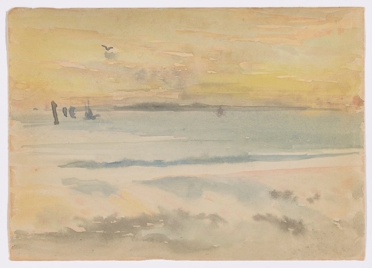 St. Ives: Solnedgang af James Abbott McNeill Whistler