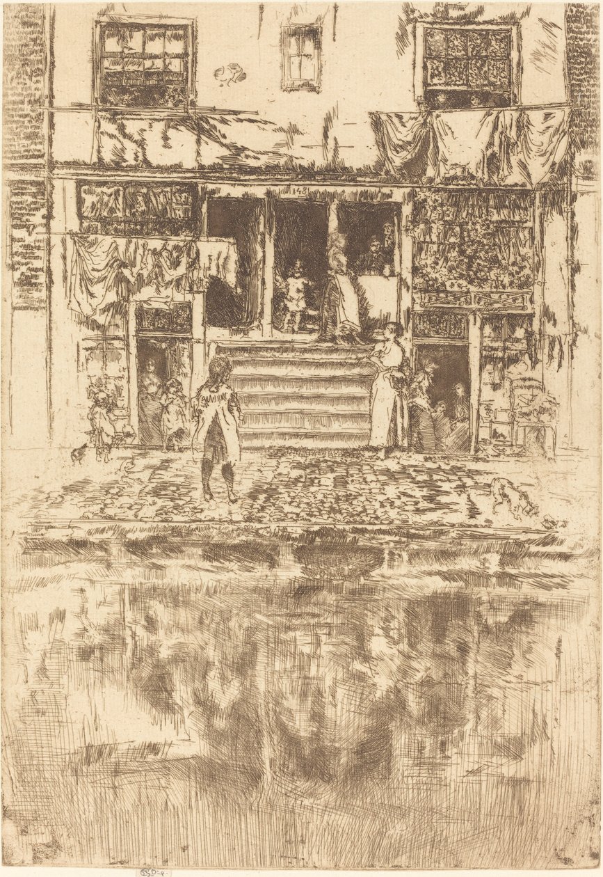 Steps, Amsterdam af James Abbott McNeill Whistler