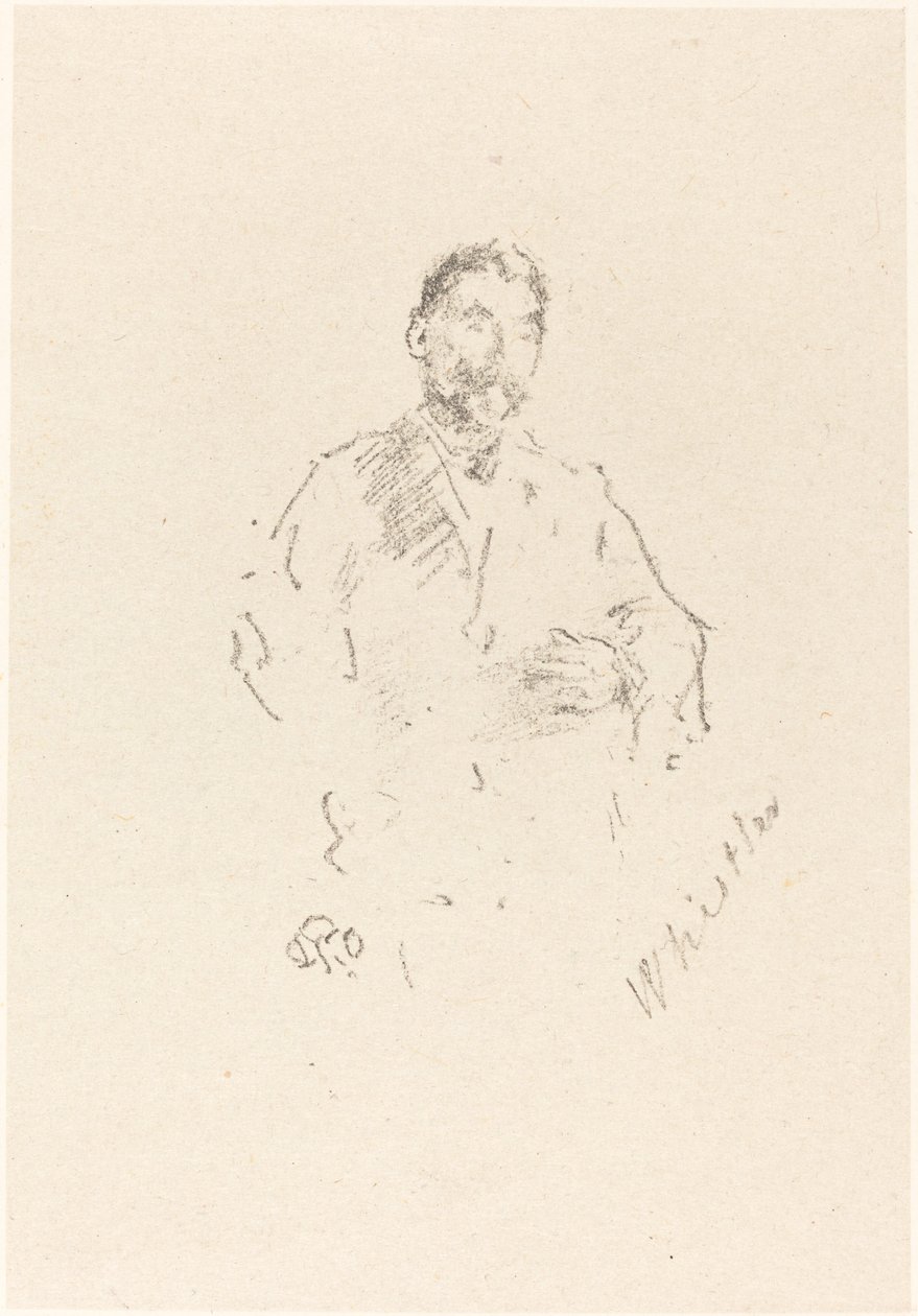 Stephane Mallarmé, nr. 2 af James Abbott McNeill Whistler