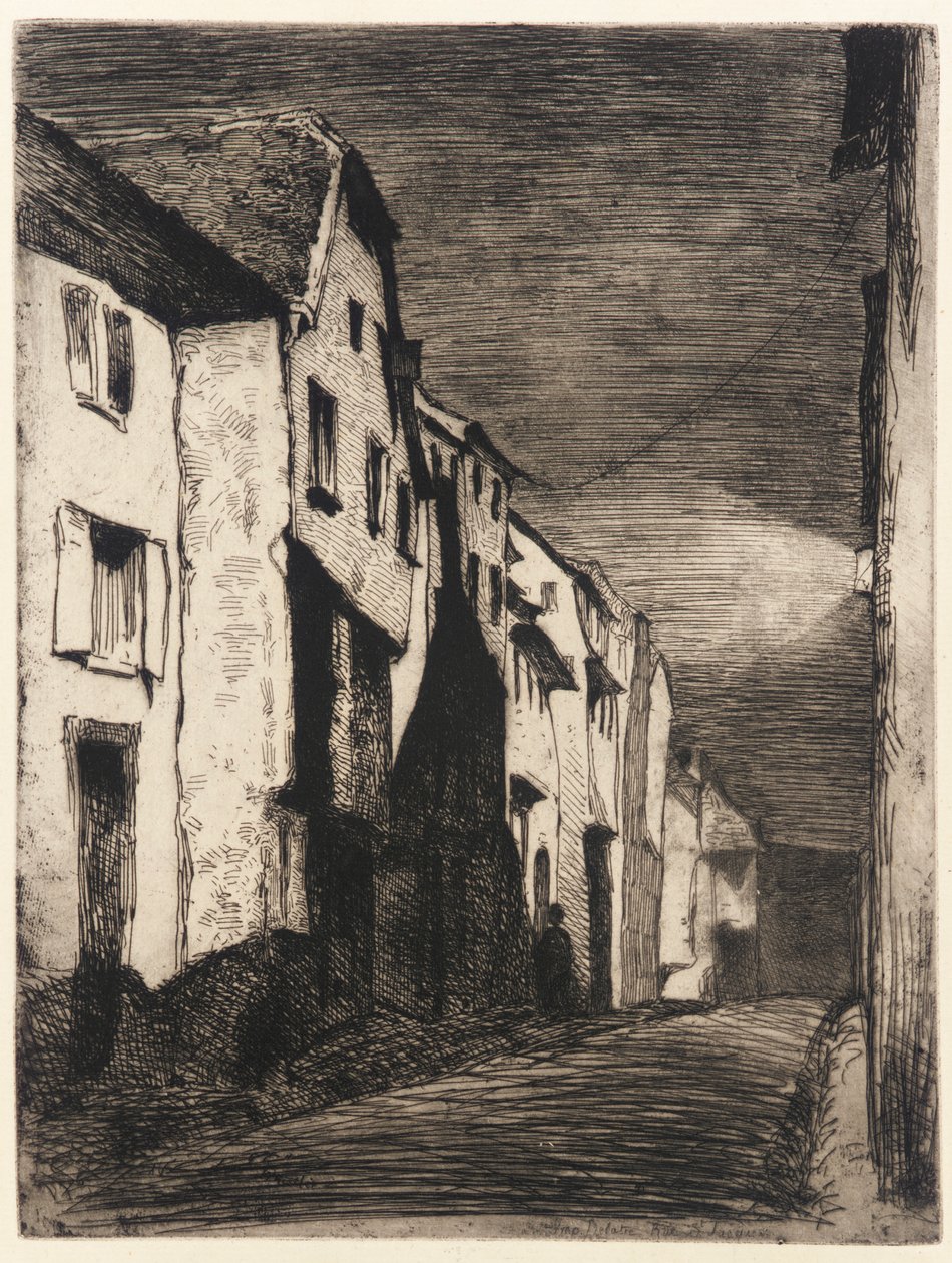 Street at Saverne af James Abbott McNeill Whistler