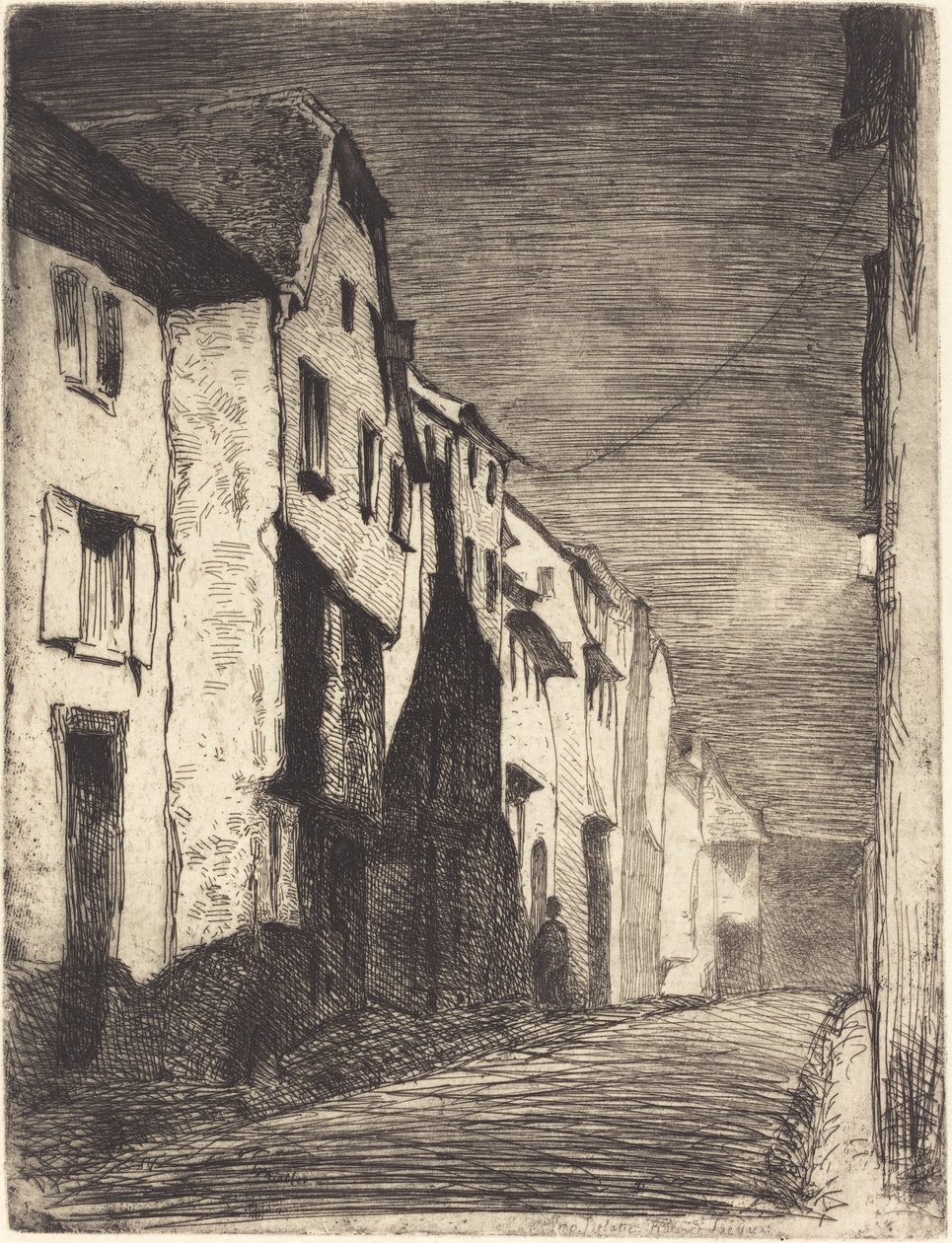 Street at Saverne af James Abbott McNeill Whistler