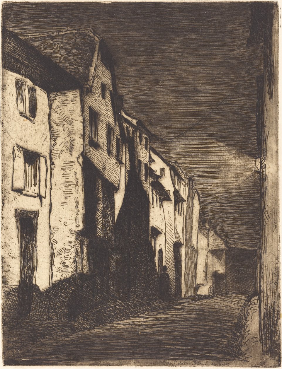 Street at Saverne af James Abbott McNeill Whistler