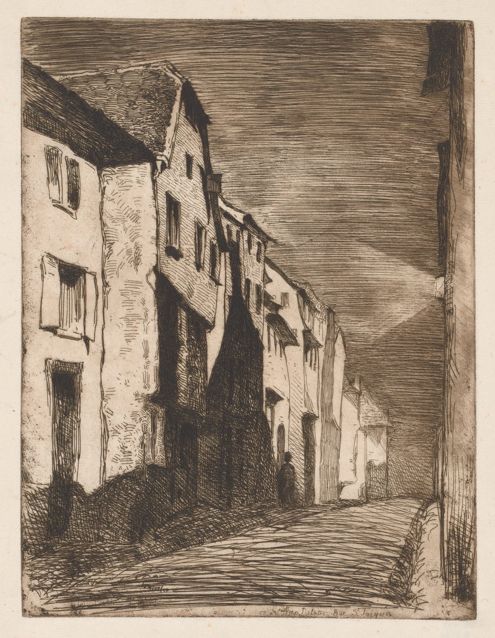 Street at Saverne af James Abbott McNeill Whistler