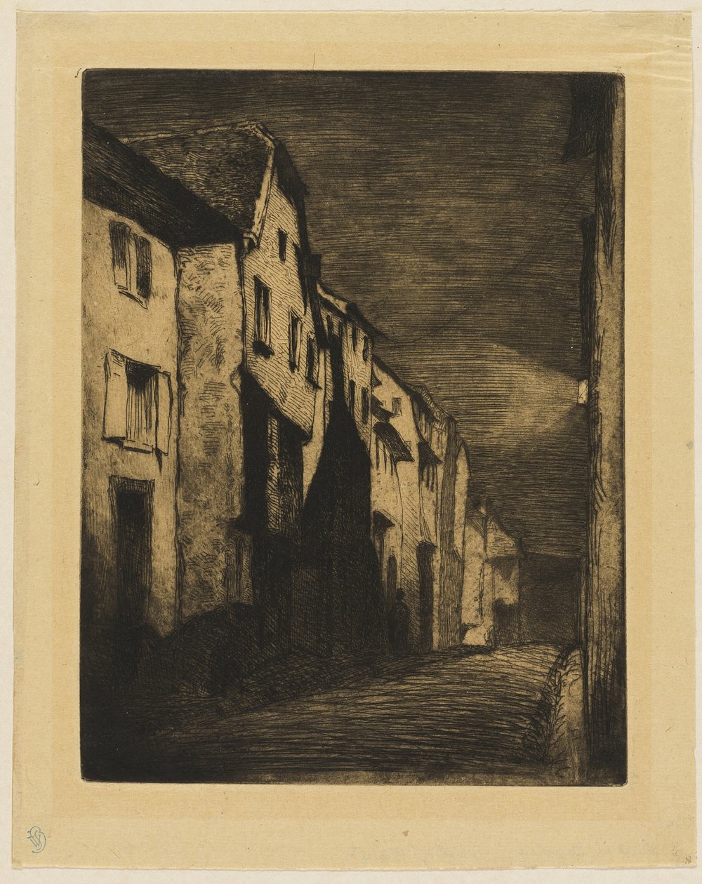 Street at Saverne af James Abbott McNeill Whistler