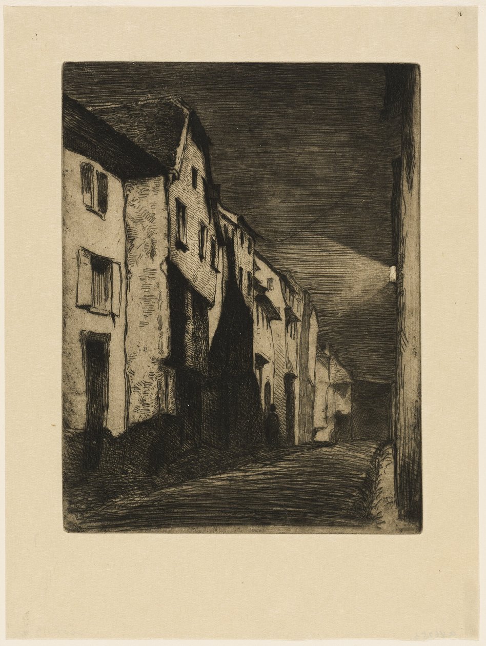 Street at Saverne af James Abbott McNeill Whistler