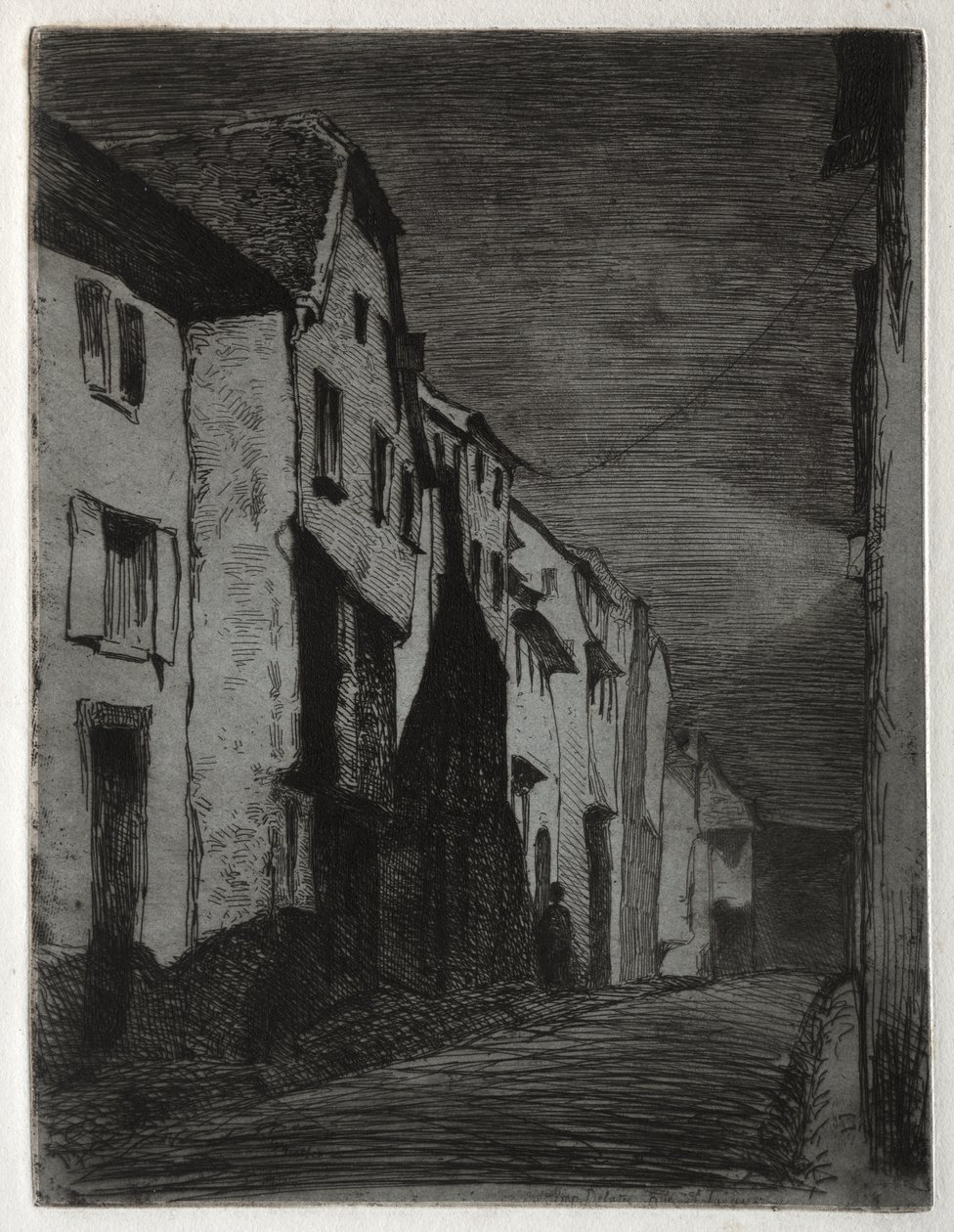 Street at Saverne af James McNeill Whistler