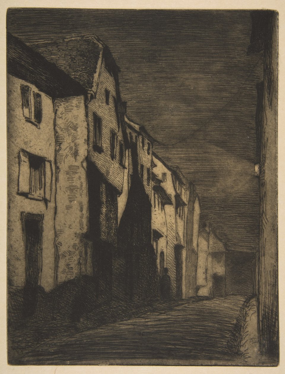 Street at Saverne af James McNeill Whistler