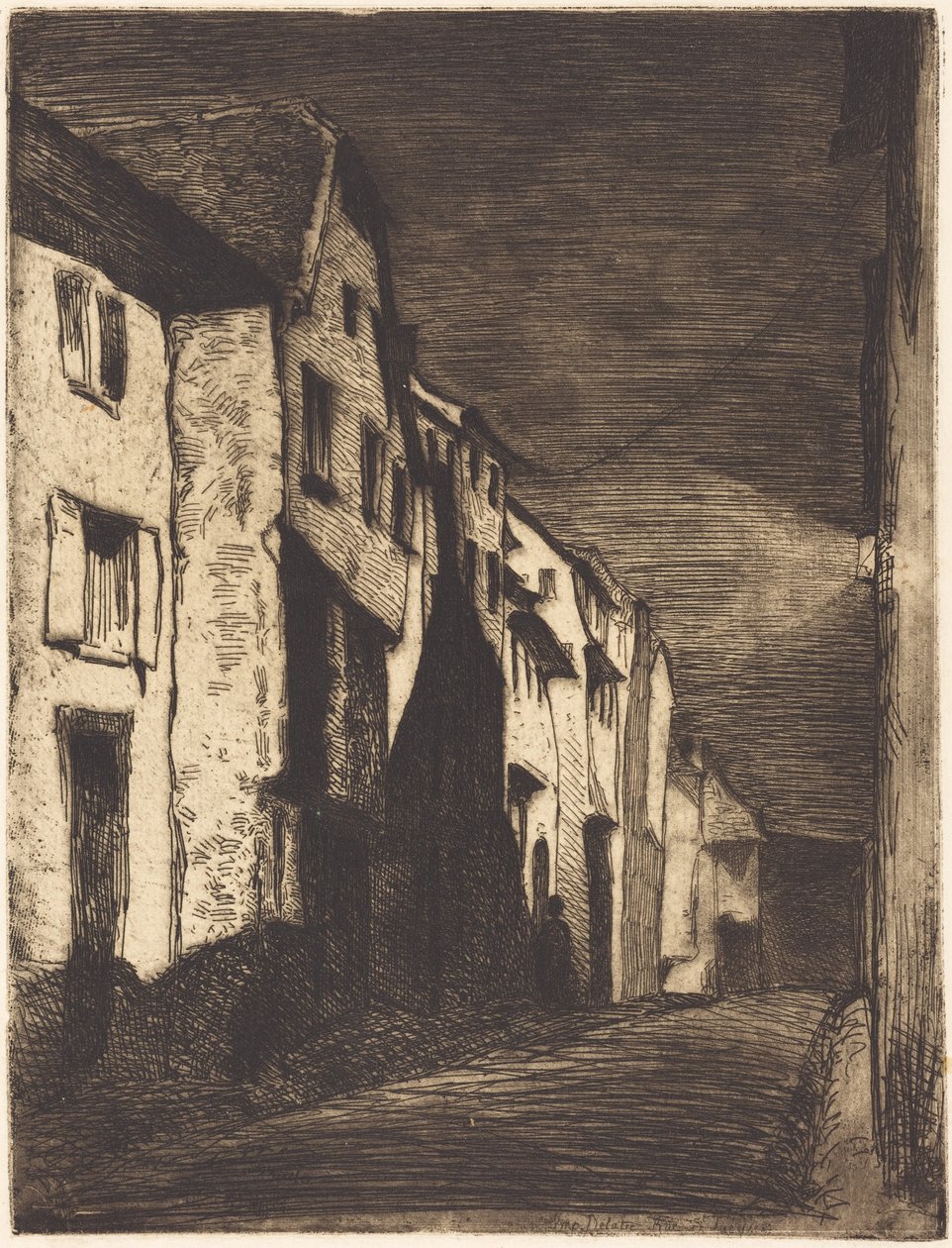 Street at Saverne af James McNeill Whistler