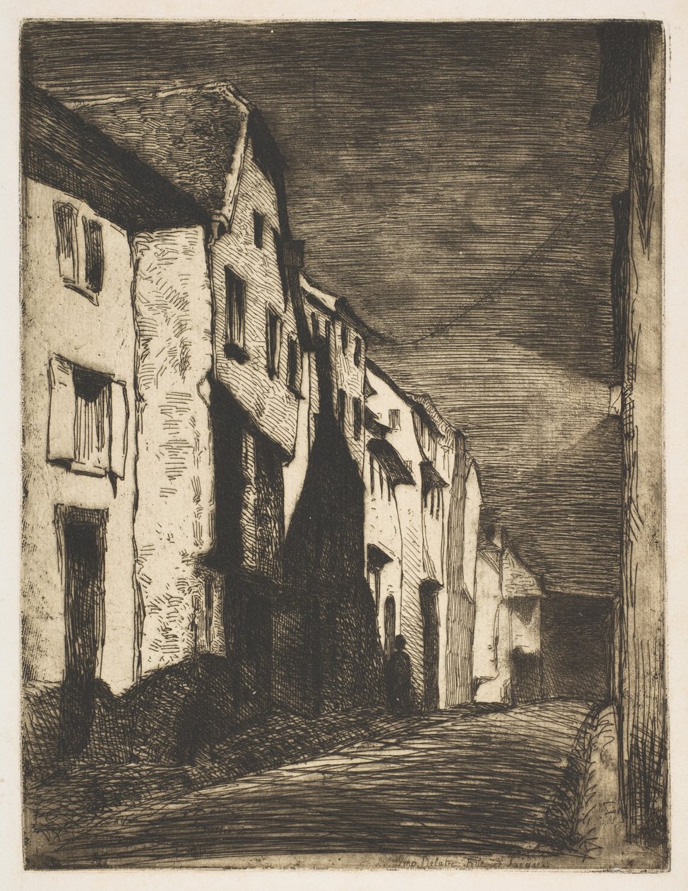 Street at Saverne af James McNeill Whistler