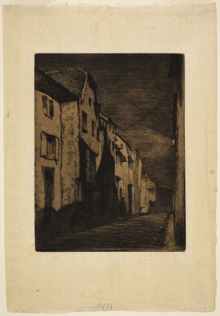 Gade i Saverne af James McNeill Whistler