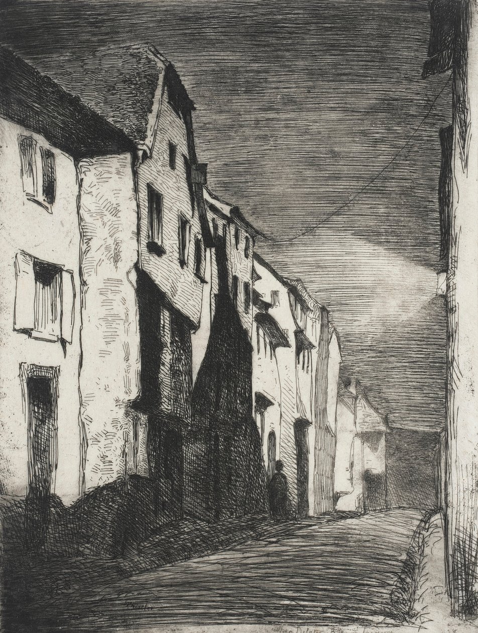 Gade i Saverne af James McNeill Whistler