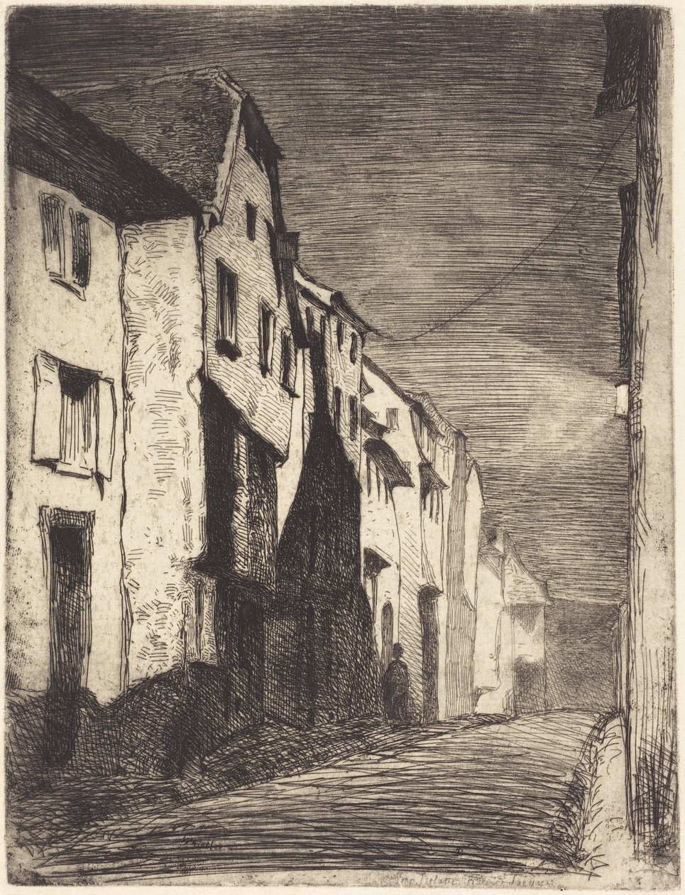 Gade i Saverne af James McNeill Whistler