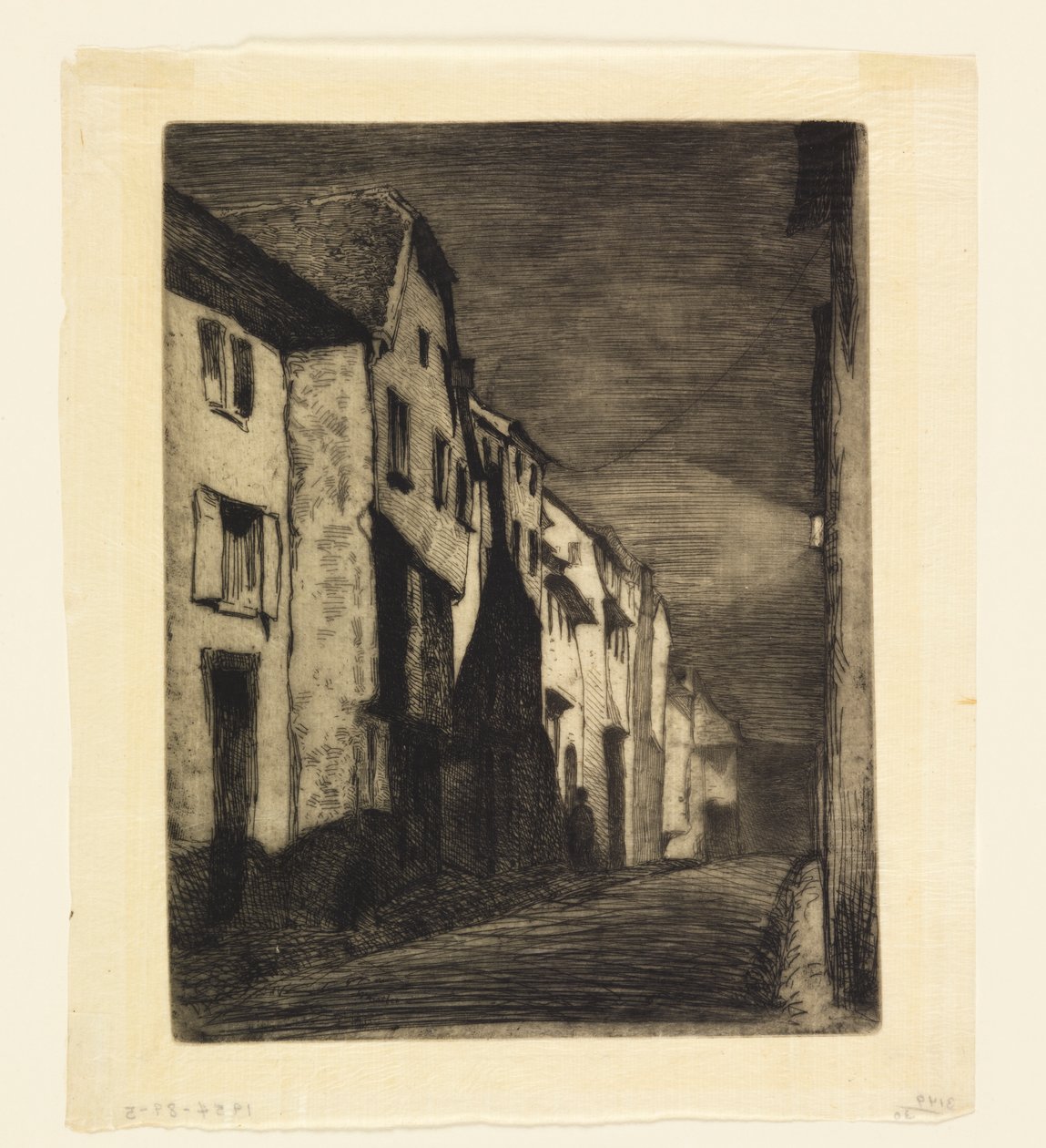 Gade i Saverne af James Abbott McNeill Whistler