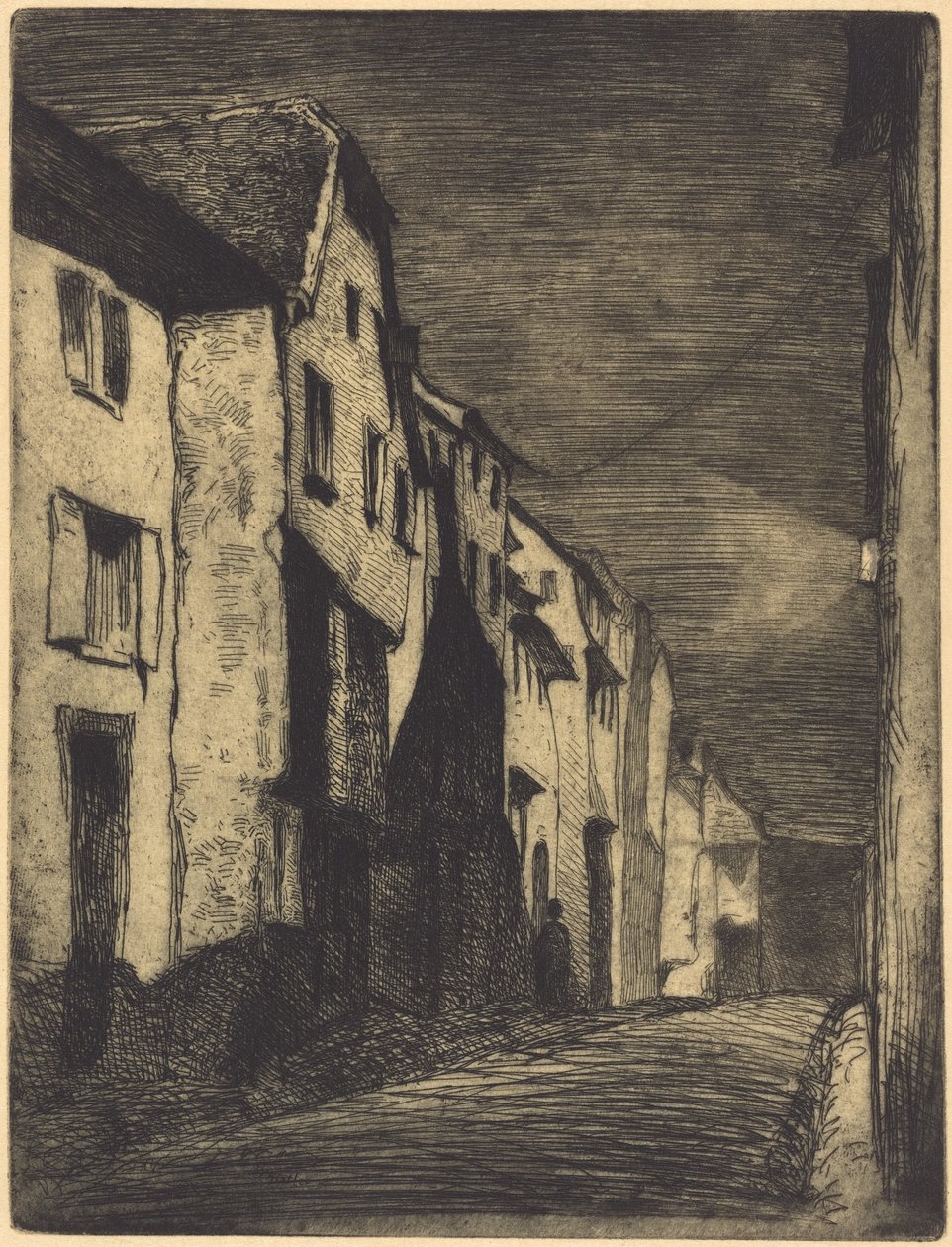 Gade i Saverne af James McNeill Whistler