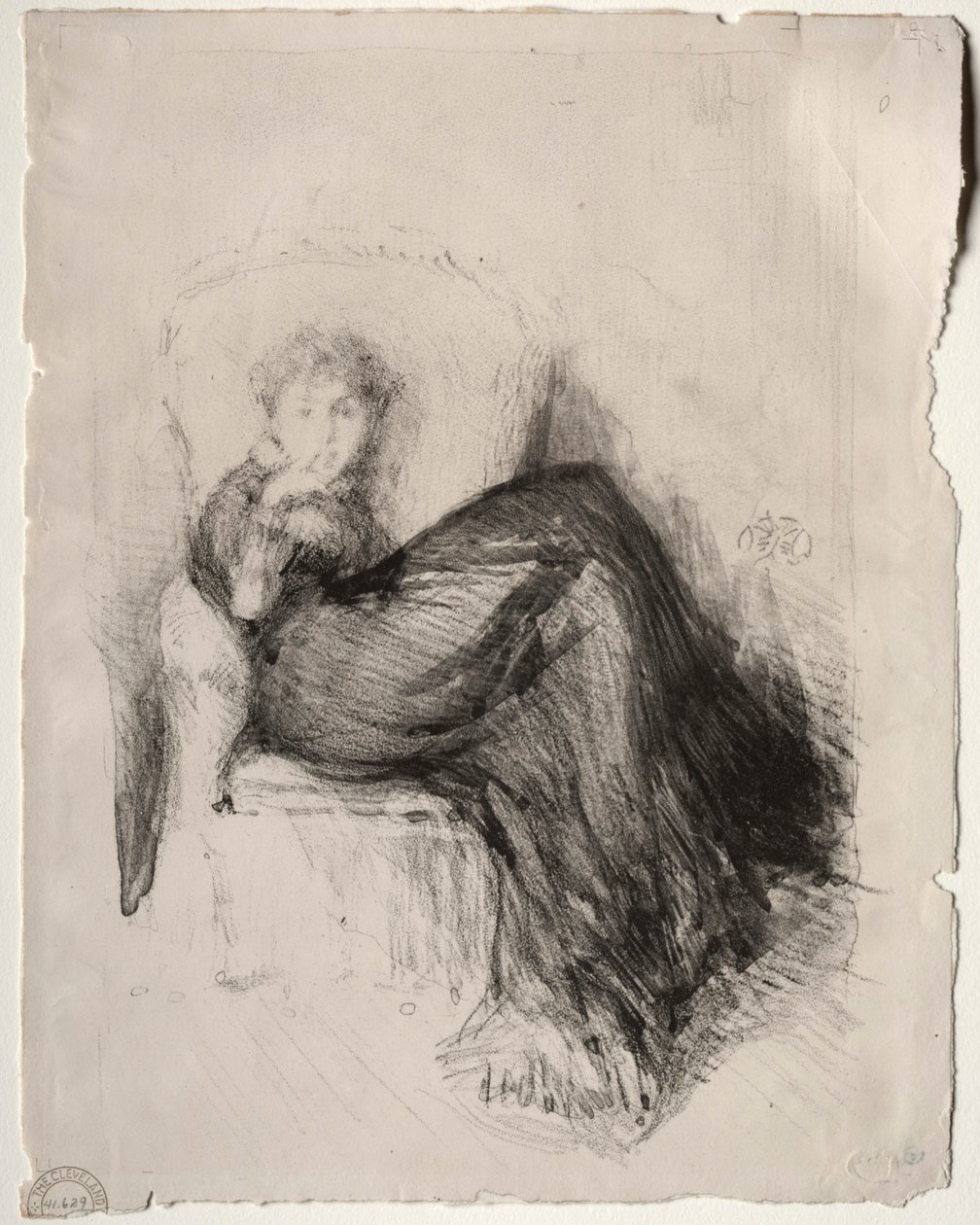 Studie - Maude siddende af James McNeill Whistler