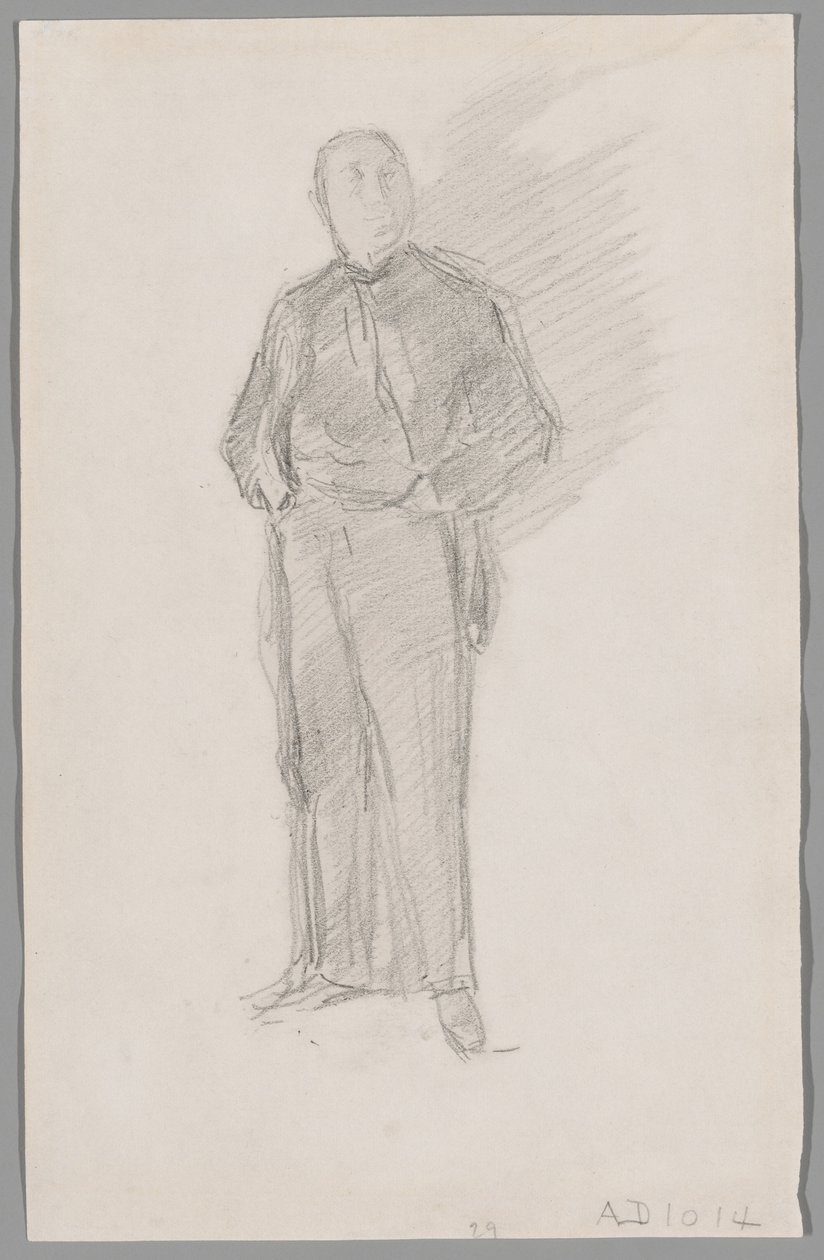 Studie til portræt af Thomas Way af James McNeill Whistler