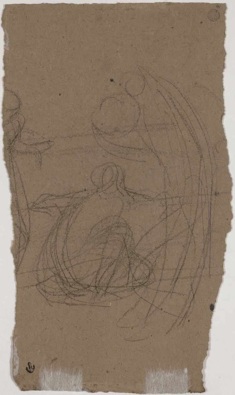 Studie til "Variationer i blåt og grønt" [verso] af James Abbott McNeill Whistler
