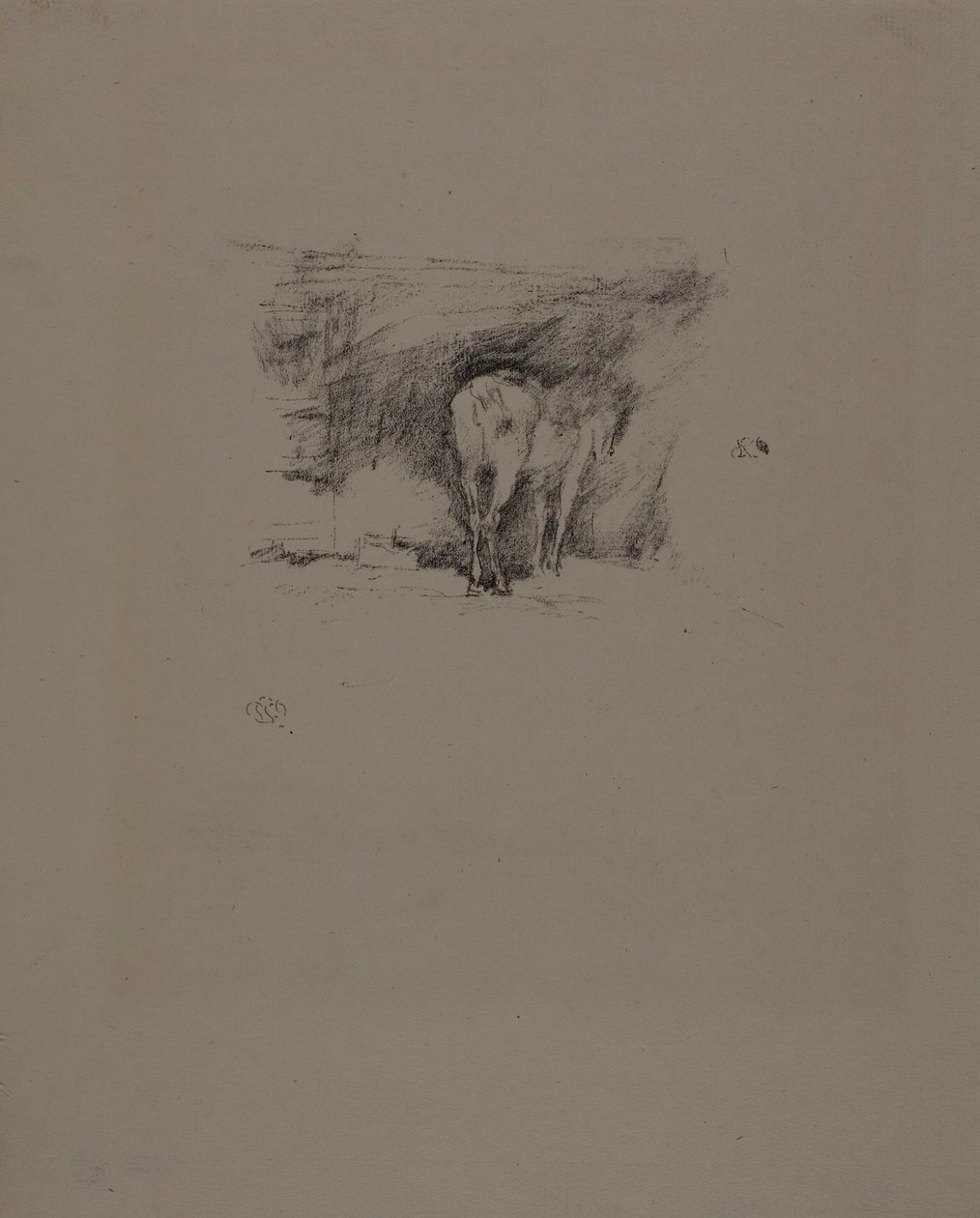 Studie af en hest af James Abbott McNeill Whistler