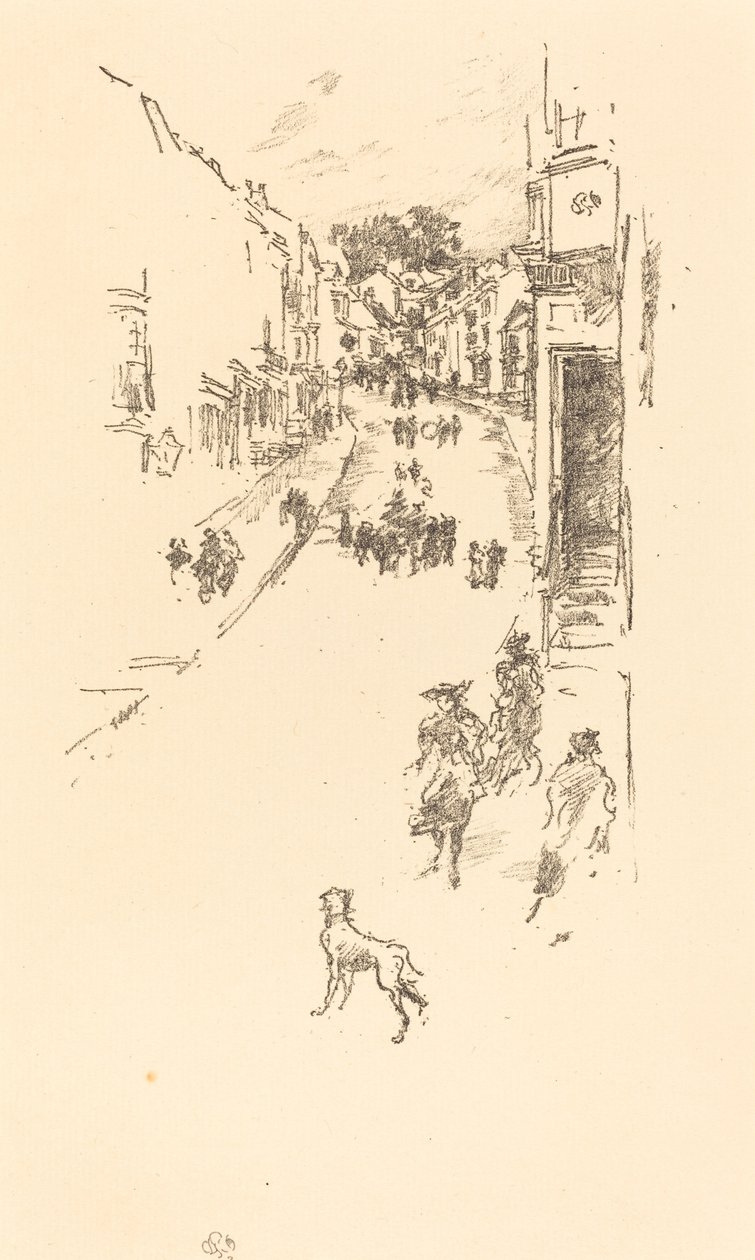 Søndag, Lyme Regis af James Abbott McNeill Whistler