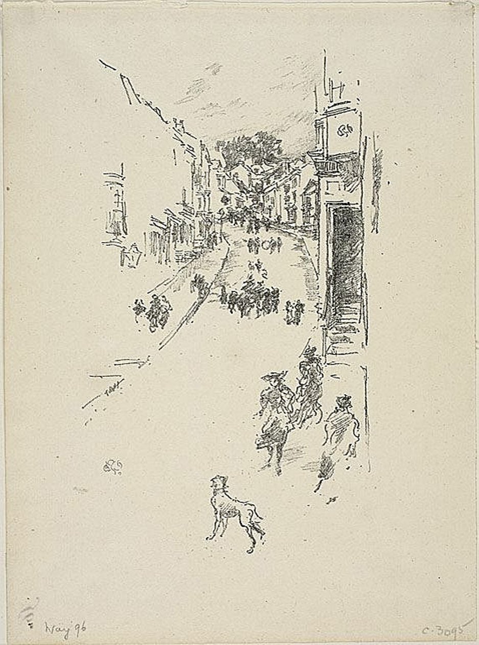 Søndag, Lyme Regis af James Abbott McNeill Whistler