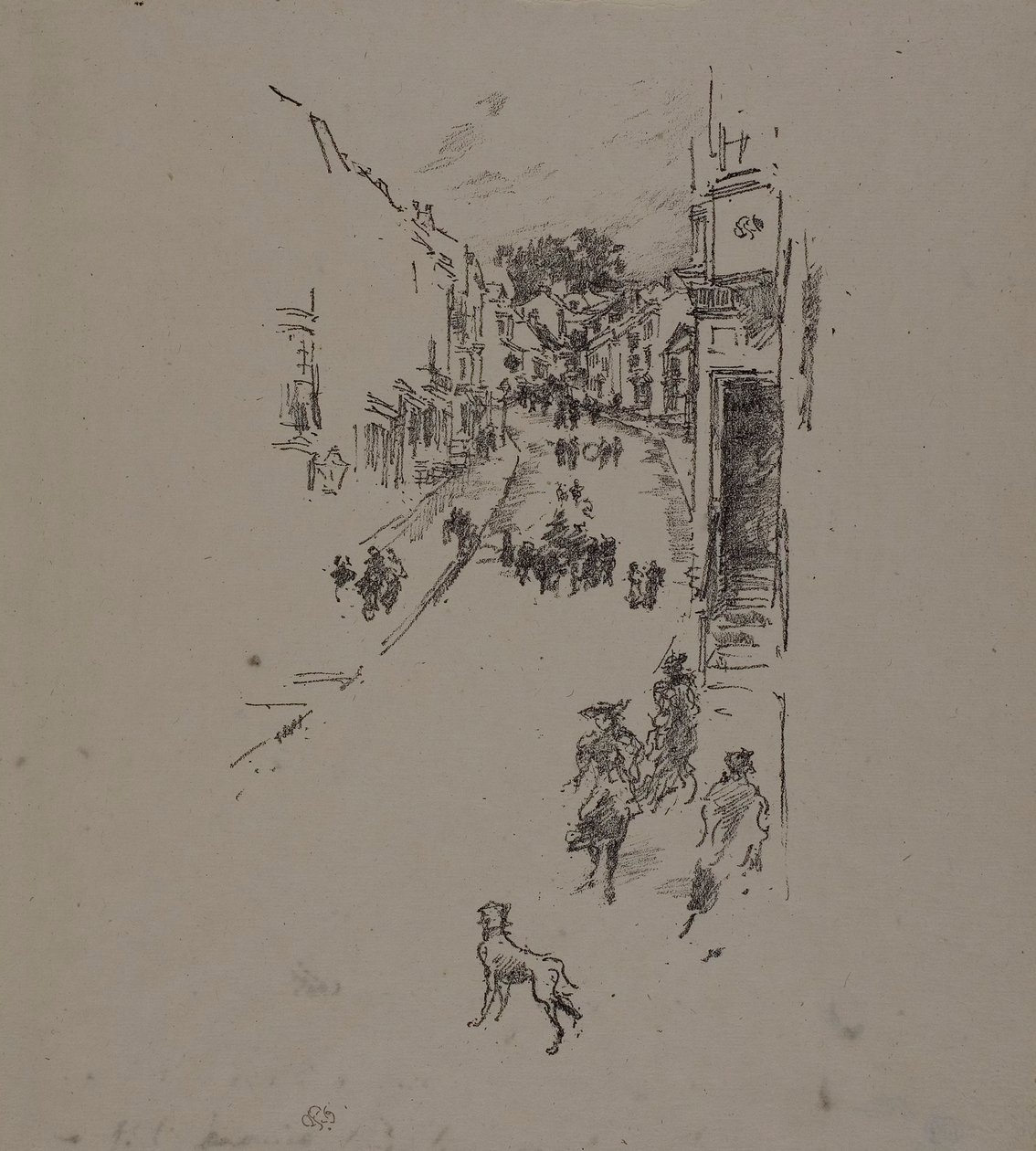Søndag, Lyme Regis af James Abbott McNeill Whistler