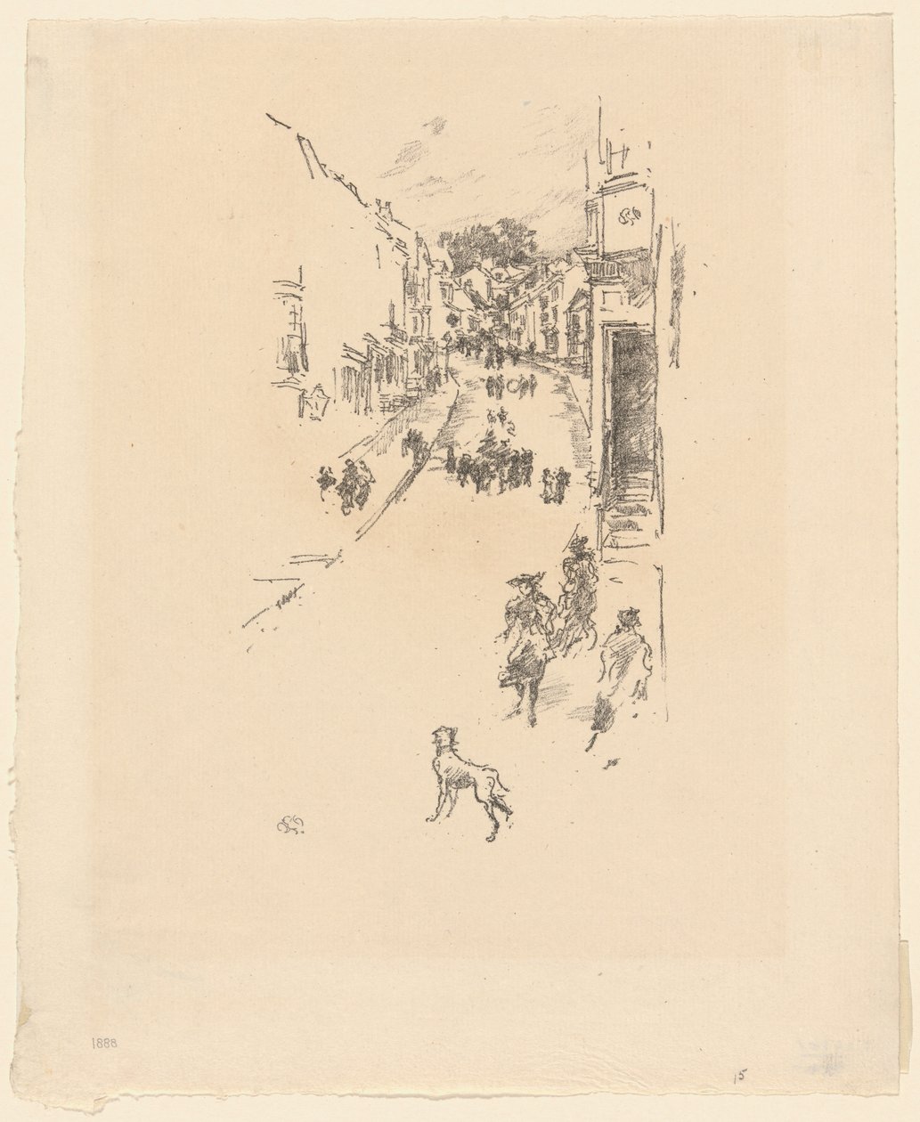 Søndag, Lyme Regis af James Abbott McNeill Whistler