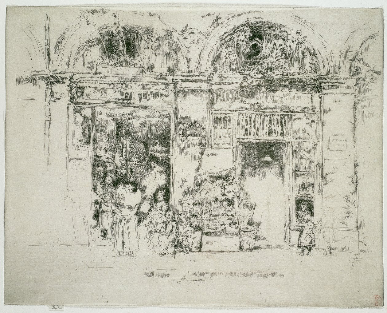 Solsikker, St Germain Market, Paris af James McNeill Whistler